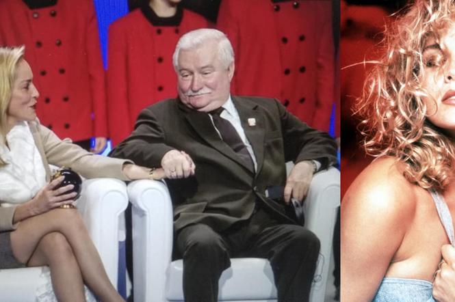 Lech Wałęsa Sharon Stone