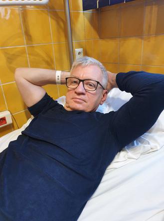 Jacek Jaśkowiak ze złamaną nogą