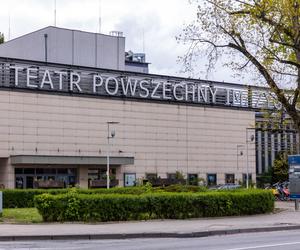 Teatr Powszechny w Warszawie (w tle budynek Pepsi, przeznaczony do rozbiórki) 
