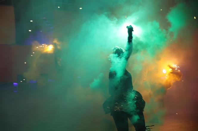 Fire show na pl. Teatralnym przy CSK w Lublinie. Było gorąco! 