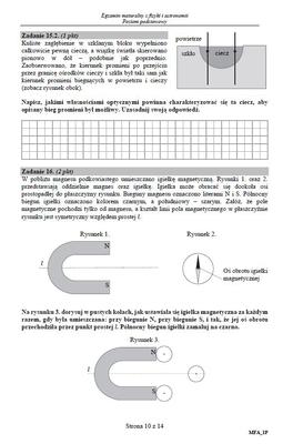 fizyka dodatkowe - arkusze maturalne