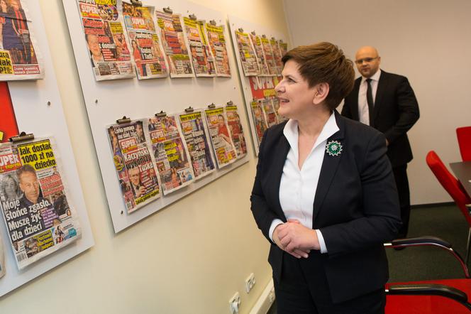 Premier Beata Szydło w redakcji Super Expressu