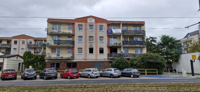 Budynek przy ul. Lubickiej po pożarze