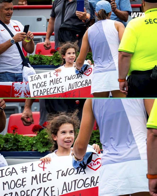 Iga uszczęśliwiła małą Oliwkę