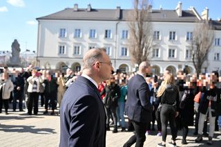 Andrzej Duda na pogrzebie Barbary Skrzypek