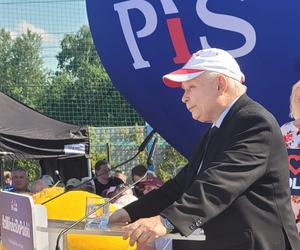 Jarosław Kaczyński na pikniku w Woli Rędzińskiej