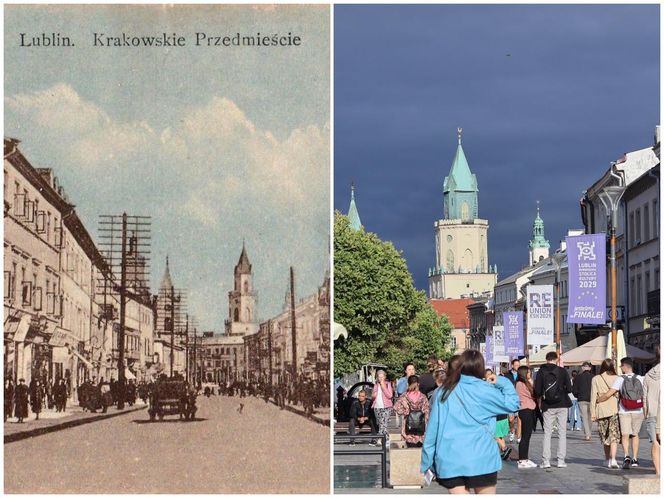 Krakowskie Przedmieście kiedyś i współcześnie
