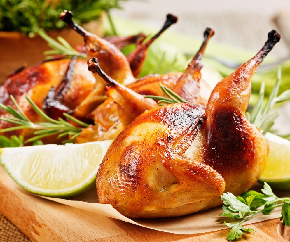 Pieczone przepiórki 