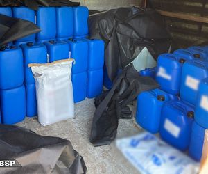 CBŚP rozbiło laboratorium metamfetaminy pod Świeciem. Zatrzymano Meksykanów powiązanych z kartelem