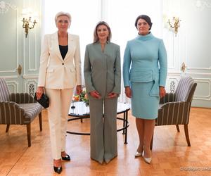 Spotkanie Pierwszych Dam Polski, Ukrainy i Litwy. Agata Kornhauser–Duda, Ołena Zełenska i Diana Nausėdienė