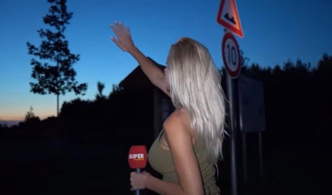Karolina Pajączkowska na granicy polsko-niemieckiej