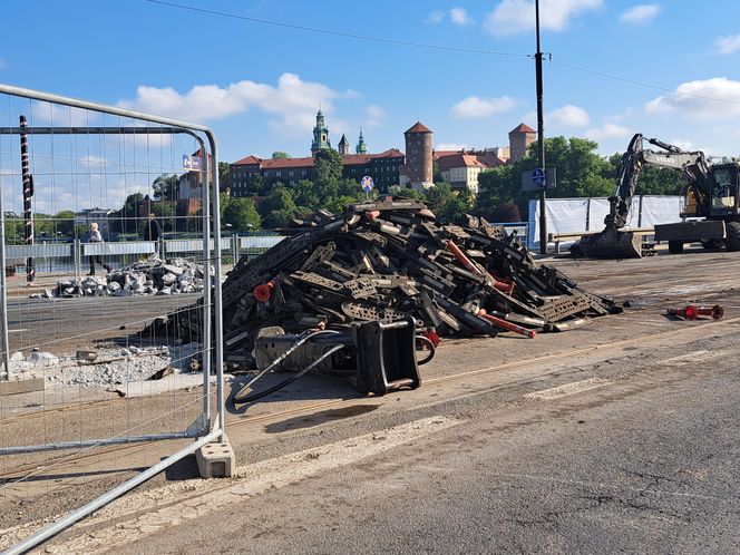 Remont mostu Grunwaldzkiego w Krakowie