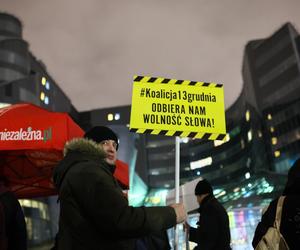 Protest pod siedzibą TVP