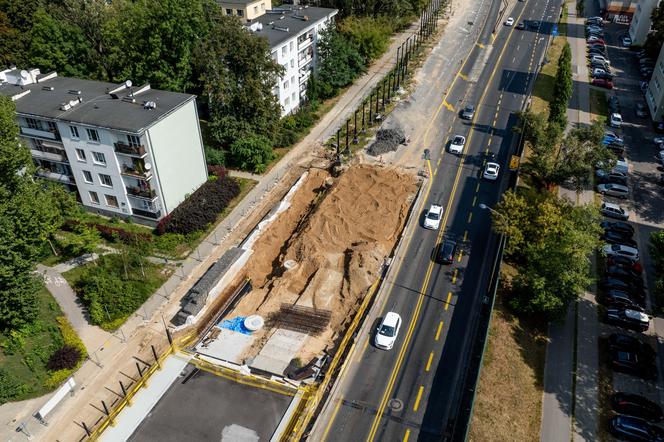 Opuszczona przebudowa Trasy Łazienkowskiej w Warszawie