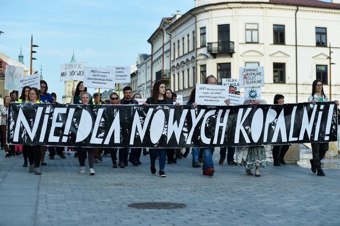 „Nie” dla kopalni na Polesiu. Pikieta w centrum Lublina