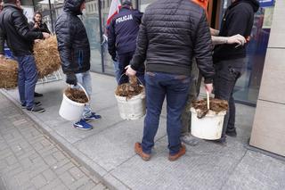 Protest rolników w Białymstoku. Przemarsz ulicami miasta 4 marca