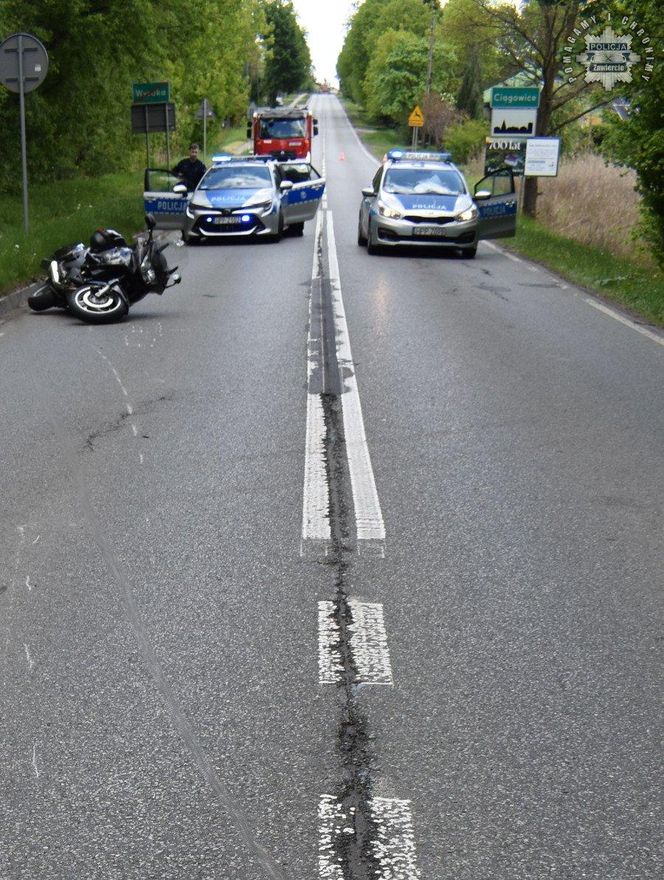 Ciągowice. Nie żyje 42-letni motocyklista. Wpadł pod nadjeżdżającą skodę