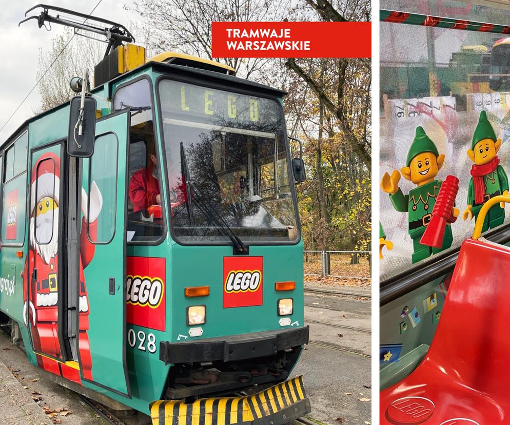 Wielka niespodzianka na warszawskich torach. Świąteczny tramwaj LEGO. Kiedy ruszy w trasę?