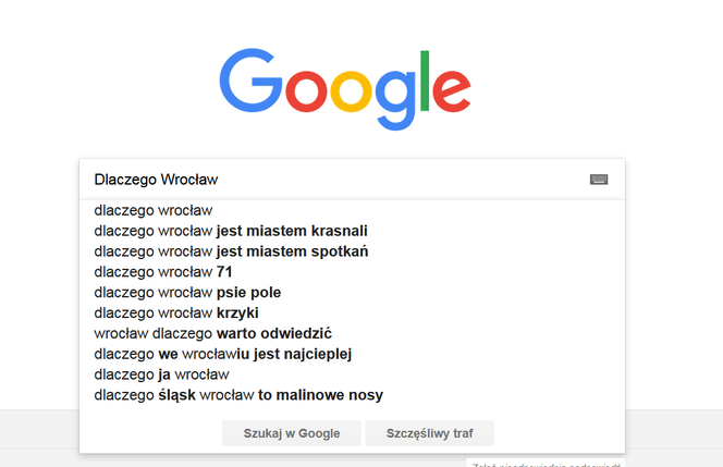 Wrocław w Google