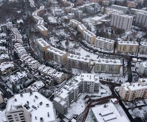 Śnieżna zima w Warszawie