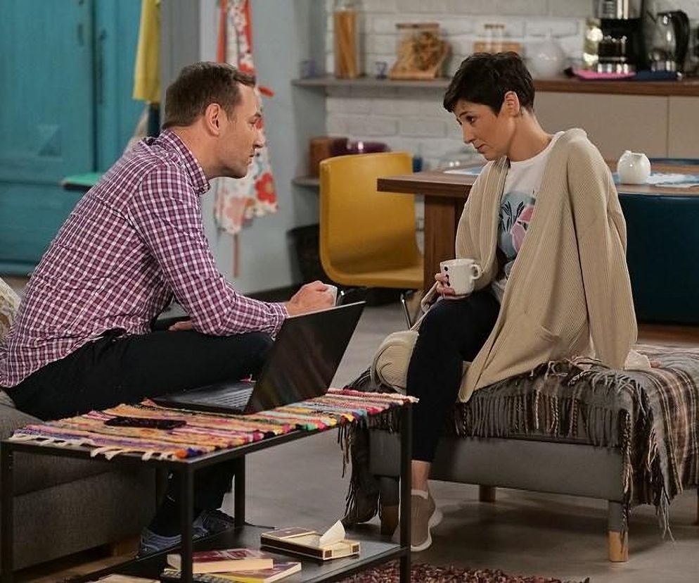 Pierwsza miłość, odcinek 3826: Kinga (Aleksandra Zienkiewicz), Janek (Maciej Mikołajczyk)