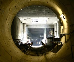 Ekipa „Super Expresu” na budowie ostatniego odcinka linii metra M2. Pod Bemowem praca wre