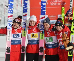 Polacy na podium drużynowego konkursu PŚ w skokach narciarskich w Zakopanem