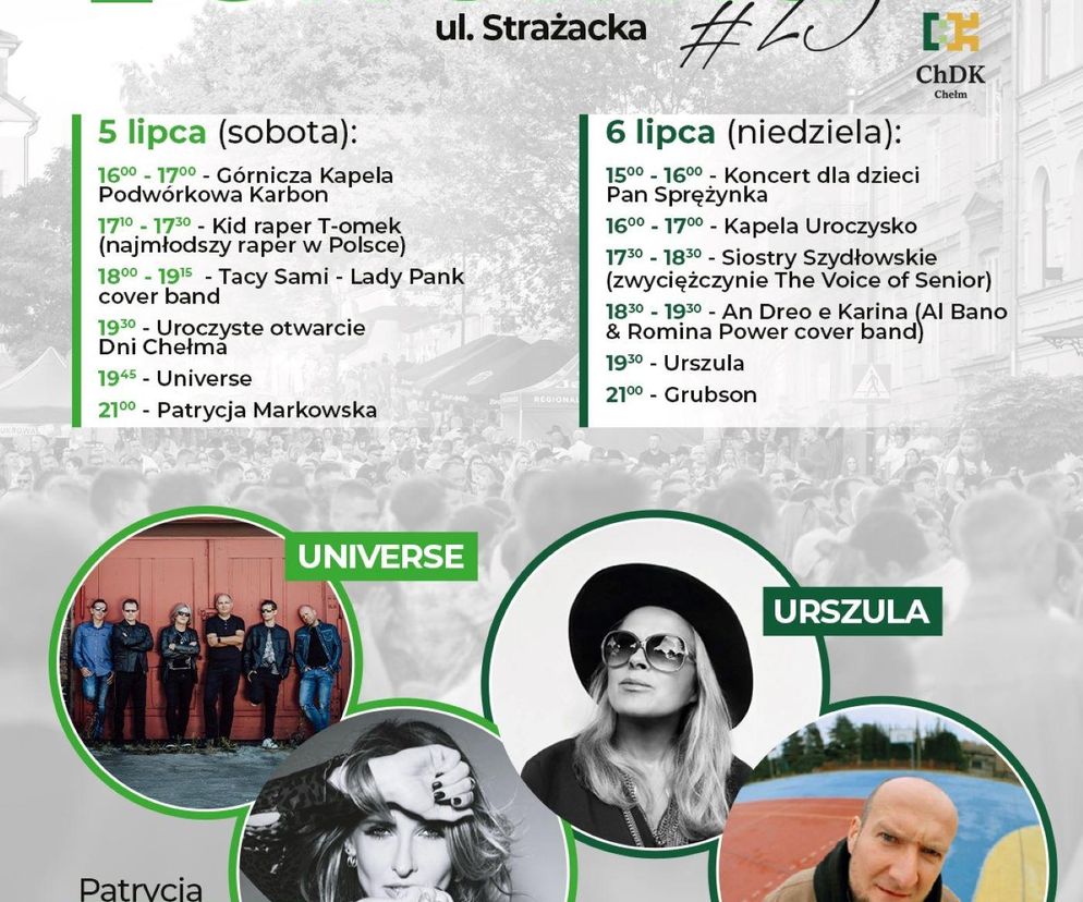 Plakat zapowiadający Dni Chełma 2025