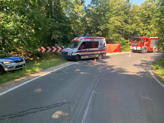 Motocyklista z Wrocławia roztrzaskał się na drzewie 