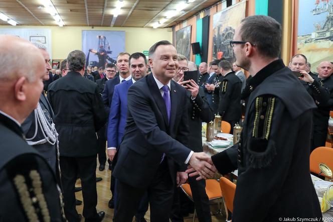 Bełchatów: Prezydent Andrzej Duda z wizytą u górników