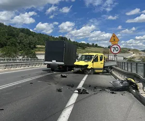 Wypadek na S1 w Milówce. Trzy osoby poszkodowane 
