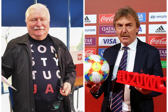 Zbigniew Boniek i Lech Wałęsa