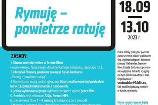 Ekologiczny konkurs filmowy „Rymuję – powietrze ratuję” 
