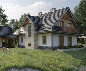 Tradycyjna architektura z nowoczesnymi dodatkami