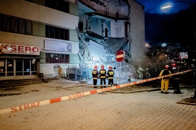 Zawaliła się ściana kamienicy przy Sienkiewicza 47 w Łodzi
