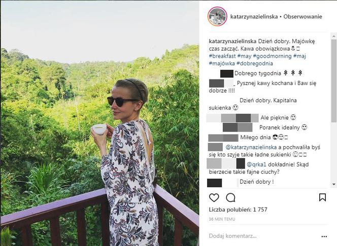 Katarzyna Zielińska na majówce