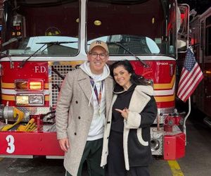 Katarzyna cichopek dopinguje męża na Maratonie Nowojorskim