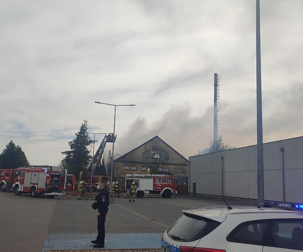 Poważny pożar pustostanu w Pniewach. Zagrożony pobliski market