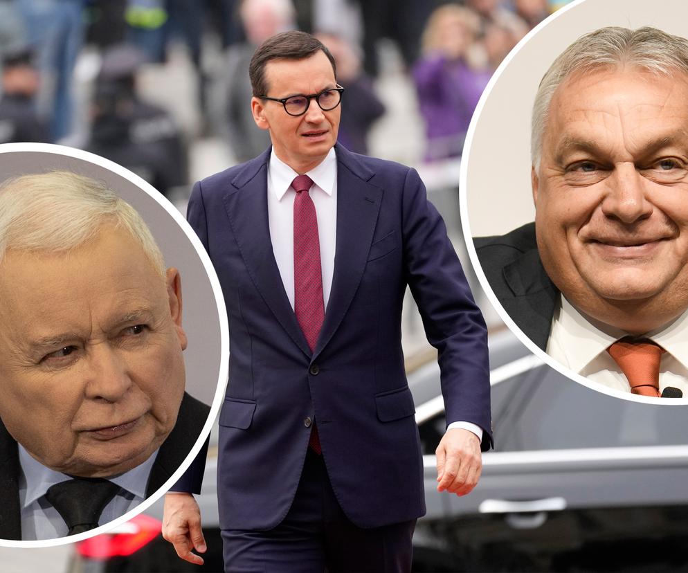 Jarosław Kaczyński, Mateusz Morawiecki, Viktor Orban