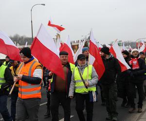 Protest rolników 20 marca w Lublinie. Przeszli ulicami miasta pod LUW