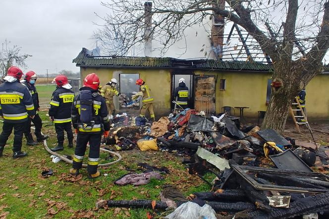 Wielki pożar domu w Podstolicach