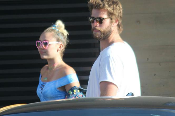 Miley Cyrus i Liam Hemsworth na lunchu