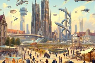Sztuczna inteligencja maluje miasto przyszłości. Tak wykreowała Wrocław