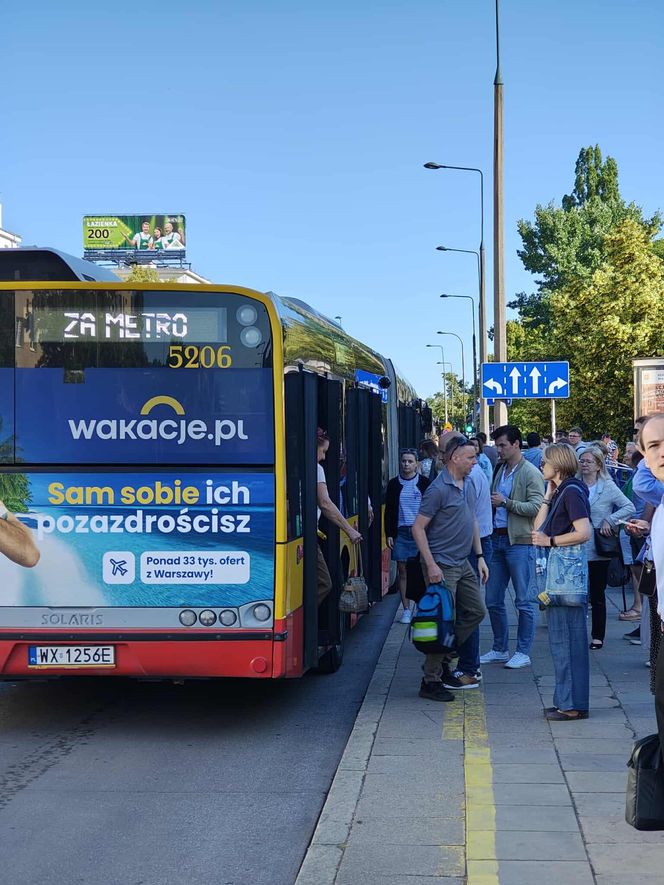 Pożar w metrze w Warszawie 1.07.2025 r.