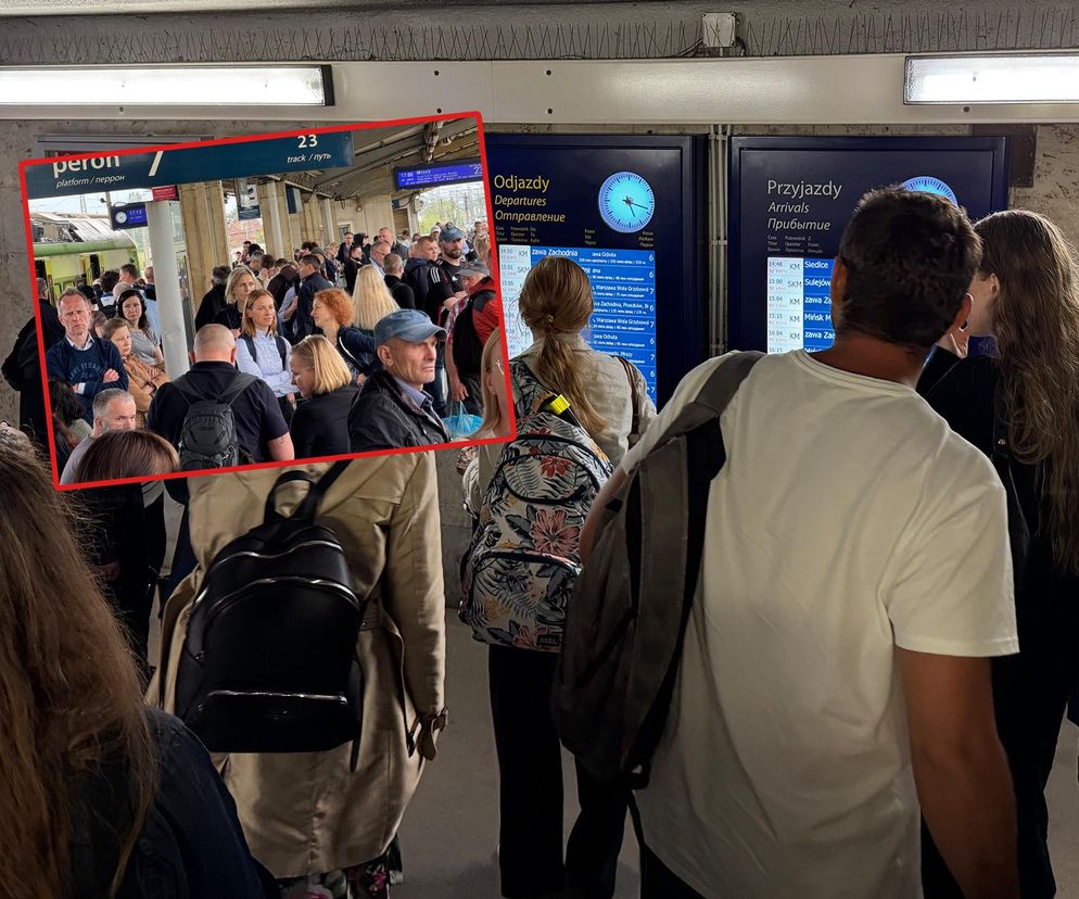 Paraliż na kolei po wypadku w Wesołej