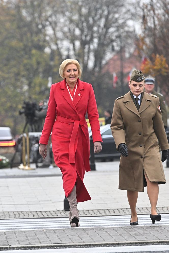 Jesienne stylizacje pierwszych dam