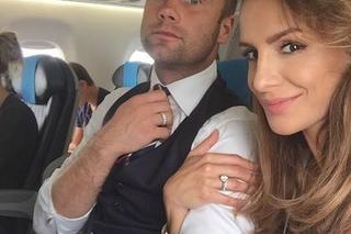 Artur Boruc z żoną Sarą w samolocie wracającym do Polski
