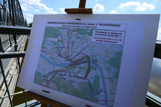 Rozbudowa mostu im. Józefa Piłsudskiego w Toruniu. Tak wyglądają prace w czerwcu