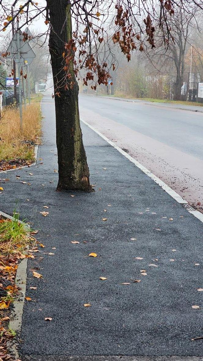 W Łodzi zabetonowano auto, w Jaworznie... drzewo na środku chodnika. Budowlańcy zaskakują fantazją