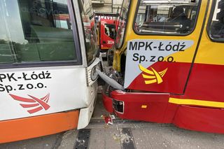 Zderzenie tramwajów na Piotrkowskiej